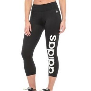 Adidas Climate 3/4th MidRise Leggings Black Sz: M